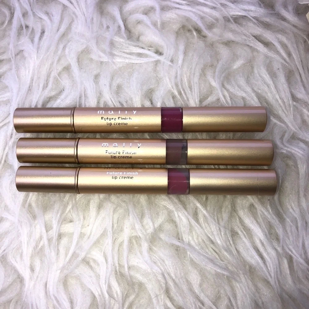 MALLY Future Finish Lip Cream Trio Lipstick Lipgloss Set of 3